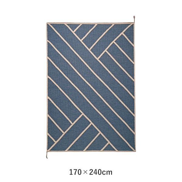 VIBEKE KLINT RUG VK-2��BLUE/WHITE��
