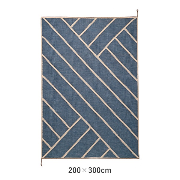 VIBEKE KLINT RUG VK-2��BLUE/WHITE��