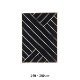 VIBEKE KLINT RUG VK-2��BLACK/WHITE��