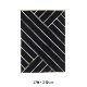 VIBEKE KLINT RUG VK-2��BLACK/WHITE��