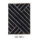 VIBEKE KLINT RUG VK-2��BLACK/WHITE��