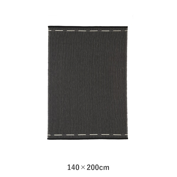 VIBEKE KLINT RUG VK-3��BLACK/WHITE��
