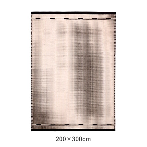 VIBEKE KLINT RUG VK-3��WHITE/BLACK��