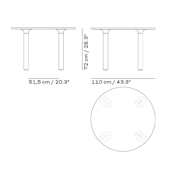 ANALOG Table JH93 ��110cm