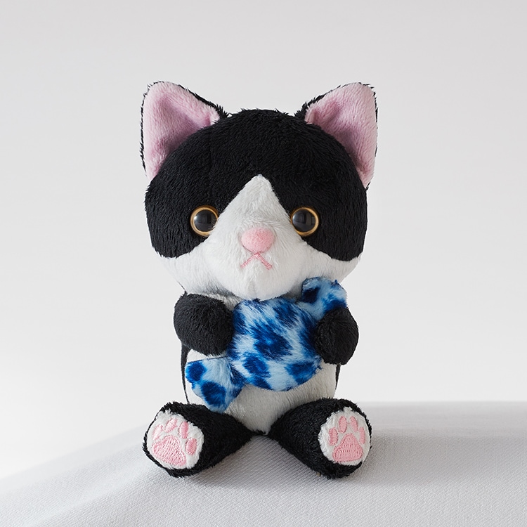 <寄附金付>ホテル公式マスコット アメちゃんねこ ハチワレ&三毛 ペアセット