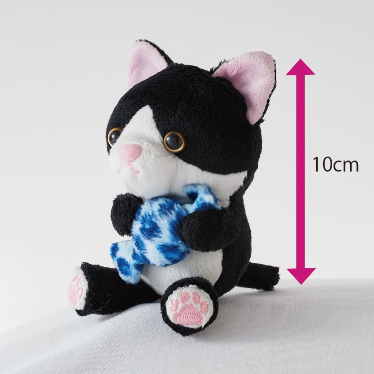 <寄附金付>ホテル公式マスコット アメちゃんねこ ハチワレ&三毛 ペアセット