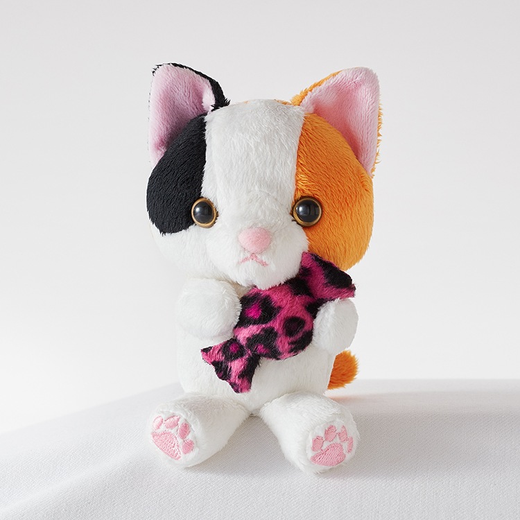 <寄附金付>ホテル公式マスコット アメちゃんねこ ハチワレ&三毛 ペアセット