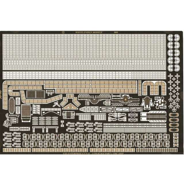 3522 航空母艦 CVN-65 エンタープライズ船体用エッチングパーツ