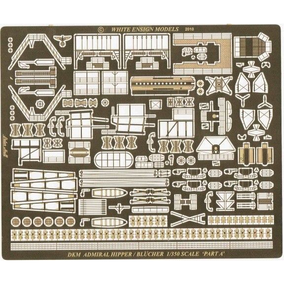 35141 重巡洋艦 アドミラル・ヒッパー/ブリュッヒャー(III)用エッチングパーツセット|艦船用パーツ|艦船