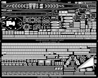 35155 HMS 戦艦 ドレッドノート用エッチングパーツセット|艦船用パーツ|艦船