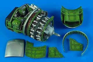 2167 P-47D サンダーボルト エンジンセット|飛行機用パーツ|飛行機
