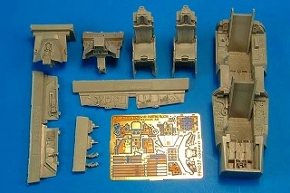 4537 F-16D ブロック40 ファイティングファルコン コクピットセット|飛行機用パーツ|飛行機