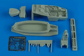 7263 F-22A ラプター コクピットセット|飛行機用パーツ|飛行機