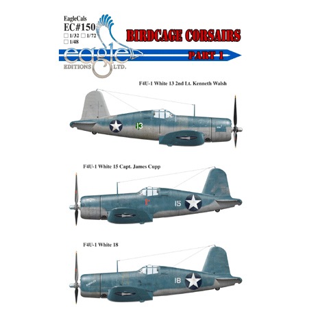 EC48150 バードケージ コルセア Pt.1|飛行機用デカール|飛行機