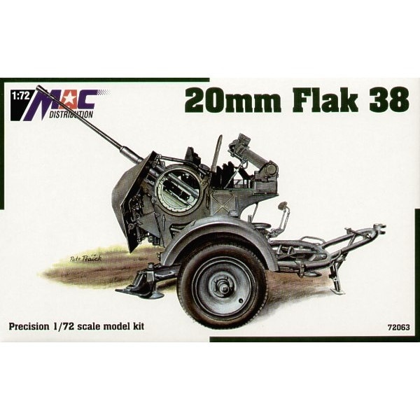 72063 1/72 20mm Flak 38 対空砲|第二次大戦のAFVモデル|AFV