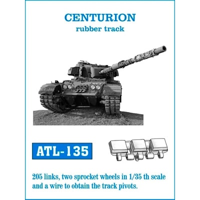 【在庫限り 再入荷予定無し】ATL-135 センチュリオン ラバートラック|AFV用パーツ|AFV