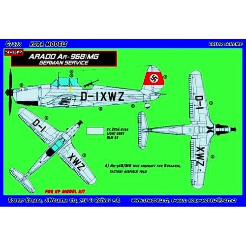 C7273 アラド Ar96B/MG コンバージョンセット|飛行機用パーツ|飛行機