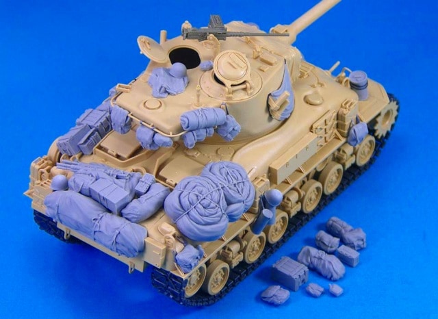 RC戦車 1/16スケール M51スーパーシャーマン　組立済み タミヤ 1/16 RCタンクシリーズ M51 スーパーシャーマン フル