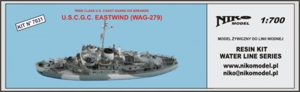 7031 ウインド級砕氷艦 WAG-279 イースト・ウインド Eastwind|第二次大戦の艦船モデル|艦船