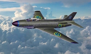 TA4801 サーブ A32A ランセン|大戦後の飛行機モデル|飛行機