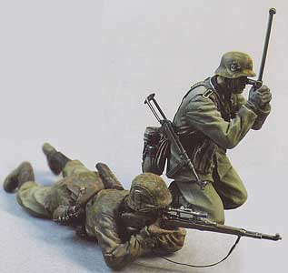 T-35117 ドイツ軍 SS 機関銃手 1943-45年 2体入 | タンク TANK