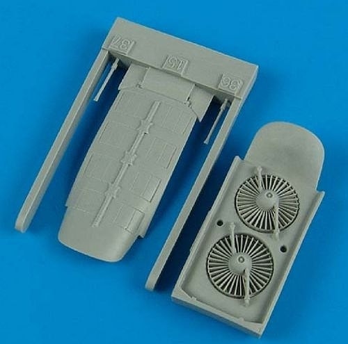 48448 ヤコブレフ Yak-38 フォージャー 垂直離着陸用エンジン ファンブレードとエンジンカバー|飛行機用パーツ|飛行機