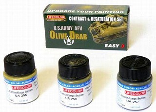 MS03 CONTRAST & DESATURATION SET アメリカAFV用 オリーブドラブ|塗料|ツール＆マテリアル