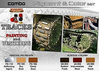 SPG02 履帯 塗装とウェザリング ピグメント&カラーセット | ライフ SPG02 履帯 塗装とウェザリング ピグメント&カラーセット | ライフ