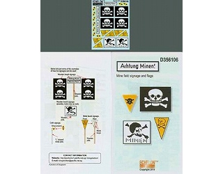 356106 Achtung Minen!|AFV用デカール|AFV