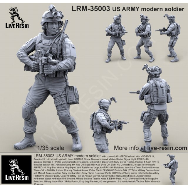 LRM-35003 現用 アメリカ陸軍 歩兵3 | ライブレジン Live Resin