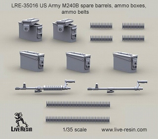 LRE-35016 アメリカ陸軍 M240B 7.62mm機関銃用 スペアバレル/弾薬箱/弾