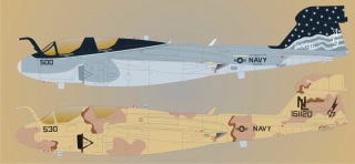 48062 EA-6B プラウラー PATRIOTIC PROWLER|飛行機用デカール|飛行機