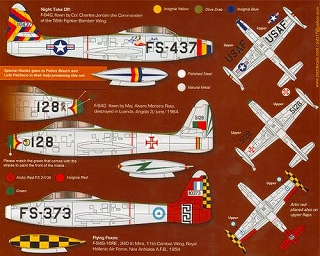 32045 F-84G Thunder Jets Pt.2|飛行機用デカール|飛行機