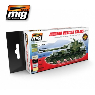 A.MIG7109 現用 ロシア迷彩塗装色セット | アモ AMMO of Mig Jimenez