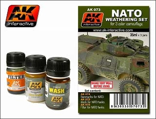 【再入荷】AK073 NATOウェザリングセット|塗料|ツール＆マテリアル