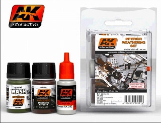 AK091 インテリア ウェザリングセット|塗料|ツール＆マテリアル