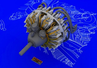 ブラッシン648056 アメリカ P&W R-2800-10 航空エンジン|飛行機用パーツ|飛行機