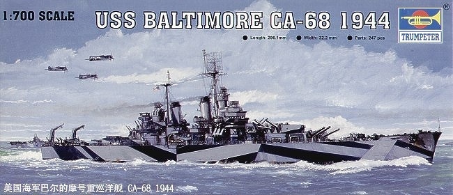 05725 ボルチモア級重巡洋艦 CA-68 ボルチモア 1944|第二次大戦の艦船モデル|艦船
