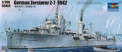 05793 Z級駆逐艦 Z-7 1942 | トランペッター TRUMPETER | 艦船,第二次