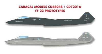 48048 ノースロップ YF-23|飛行機用デカール|飛行機