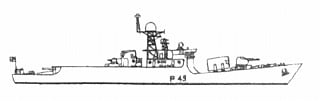 F-6 インド海軍 コルベット P49 ククリ Khukri|大戦後の艦船モデル|艦船