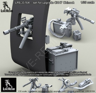 LRE-35164 CH47 Chinook Window M134D Minigun mount|飛行機用パーツ|飛行機