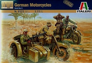 6121 ドイツ軍 オートバイセット|第二次大戦のAFVモデル|AFV