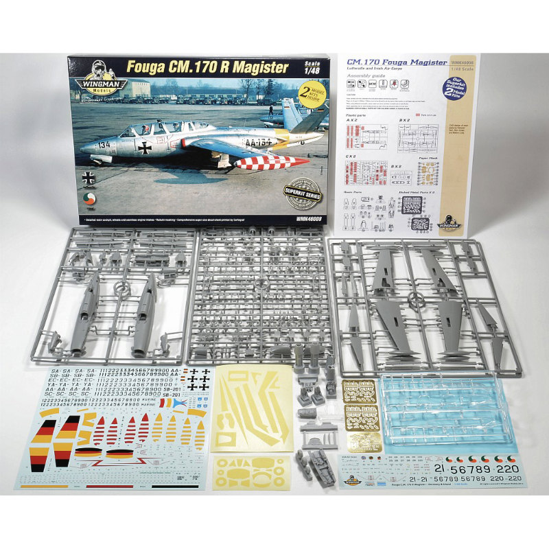 キネティック 1/48 エアクラフト シリーズ フーガ マジステール CM 170 2機セット プラモデル 9jupf8b フーガ CM.170 マジステール (プラモデル) - ホビーサーチ
