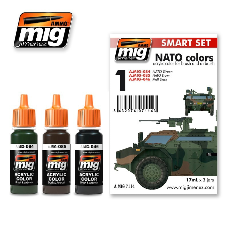 A.MIG7114 NATOカラーセット | アモ AMMO of Mig Jimenez | ツール