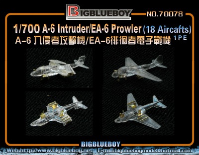 70078 A-6 イントルーダー・EA-6 プラウラー(18機)|艦船用パーツ|艦船