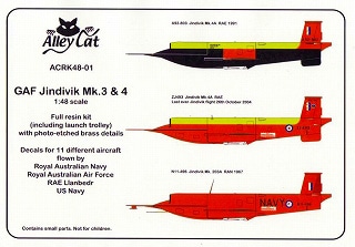 ACRK48-01 GAF ジンディビック Mk.3&4 ターゲットドローン|大戦後の飛行機モデル|飛行機