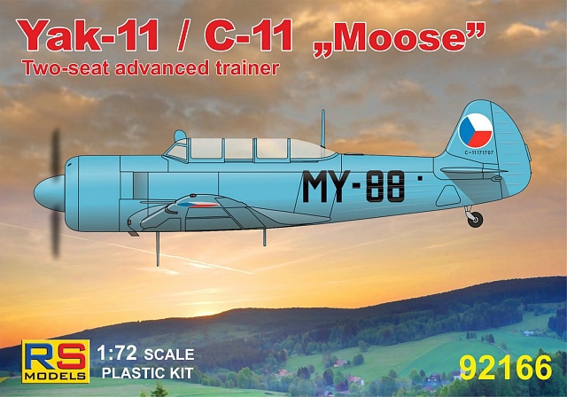 92166 ヤコブレフ Yak-11/C-11 ムース チェコスロバキア/ハンガリー/ポーランド/マリ|大戦後の飛行機モデル|飛行機