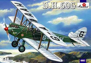 4802 デ・ハビランド D.H.60G ジブシーモス複座練習機|第二次大戦の飛行機モデル|飛行機