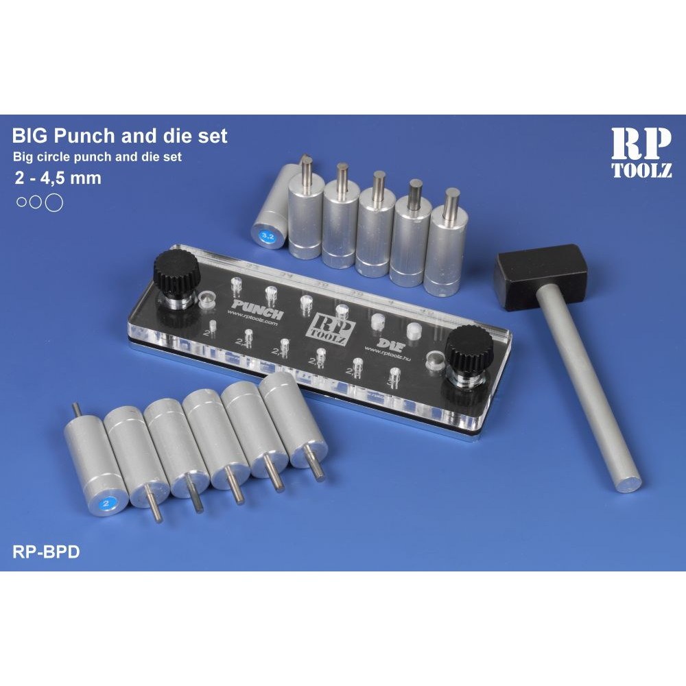 RP-BPD ビッグパンチ&ダイ 丸 プラ板/金属板打ち抜き工具 | RPツールズ
